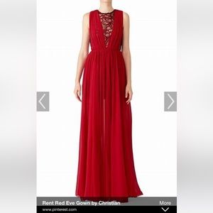 Christian Pellizzari Red Eve gown